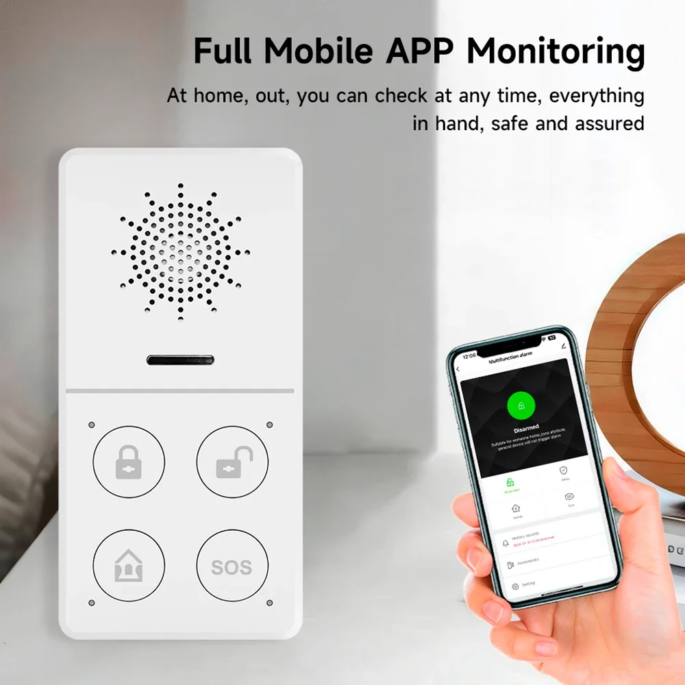 Tuya Wifi Smart Alarmsysteem 4 - Smart Home Automation Diy recensie en prijs