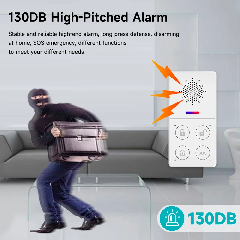 Tuya Wifi Smart Alarmsysteem 4 - Smart Home Automation Diy recensie en prijs
