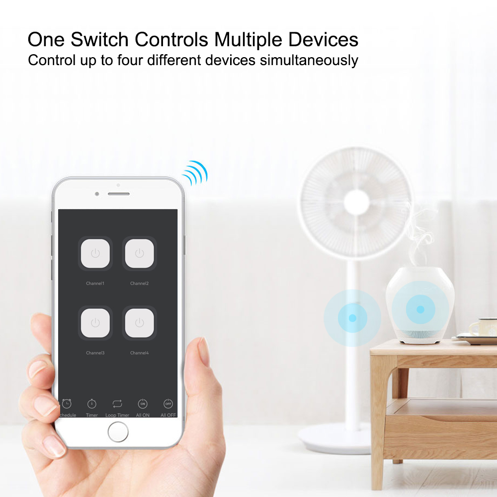 Smart Tuya Schakelaar 4CH Rela - Home Automation Ideas recensie en prijs