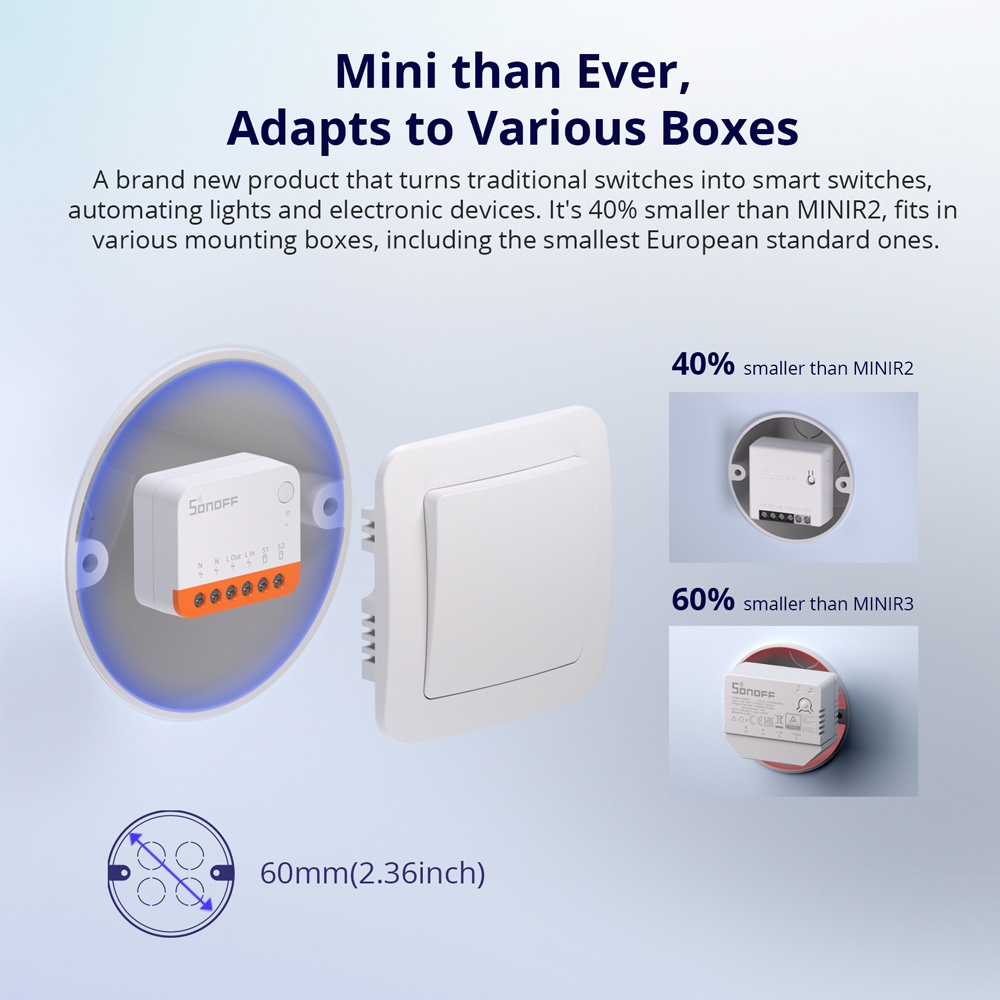 SONOFF MINIR4 Extreme WiFi Sma - Sonoff Basic Switch recensie en prijs