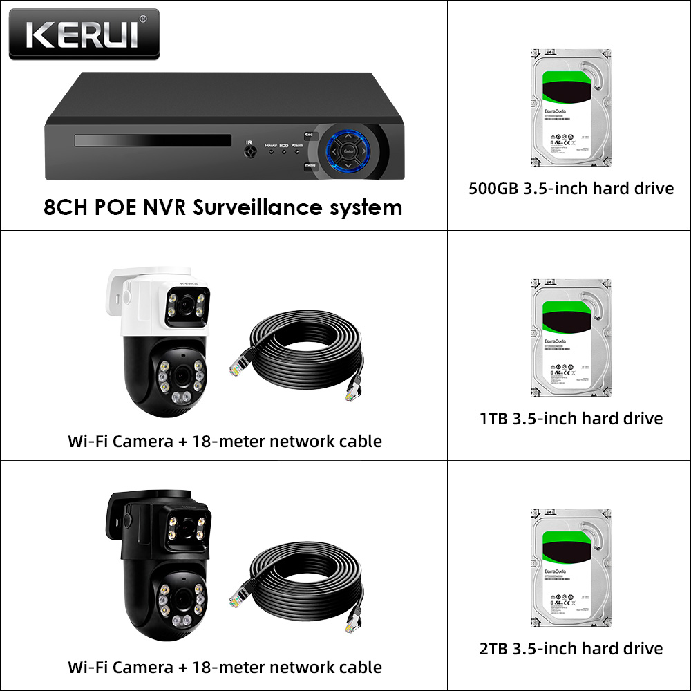 KERUI 8CH POE NVR 6MP HD Dual  - Home Automation Diy Kit recensie en prijs